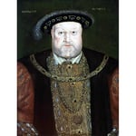 Portrait Old King Henry VIII England Painting Royal Historic Large Wall Art Print Canvas Premium Mural