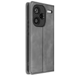 Avizar Case formi Note 13 Pro Plus Wallet Video Support Soft Cover, Grey