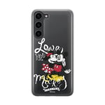 ERT GROUP Coque de téléphone Portable pour Samsung S23 Original et sous Licence Officielle Disney Motif Mickey & Minnie 001 Parfaitement adapté à la Forme du téléphone Portable, partiel imprimé