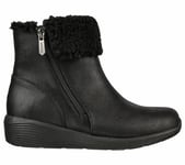 SKECHERS Arya New Rumor 167250 Chaussures Femme Bottes Bottines Cuir Fourrure