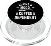 ELAINE Personalized Cute Coffee Girls ELAINE Name PopSockets PopGrip for MagSafe