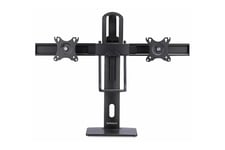 StarTech.com Crossbar Dual Monitor Desk Stand, Double 27inch Screens/VESA stativ - for 2 skærme - sort