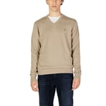 U. S. Polo Assn. Beige Coton Homme Pull Authentique