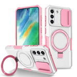 Samsung Galaxy S21 FE 5G      Magsafe Sliding Cover Case    PinkWhite