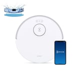 ECOVACS Aspirateur Robot DEEBOT N20, Robot Aspirateur Laveur 8000Pa, Batterie 300 Min, Évitement d'obstacles, Technologie Anti-Tangle, Tapis et Poils d'animaux, WiFi-Alexa-APP