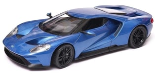 WELLY - Voiture sportive FORD GT de 2017 de couleur bleue - 1/24 - WEL24082W-B