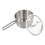 Fosly 2 Liter Milk Pan Pot, Small Milk Pan with Lid, Stainless Steel Saucepan, 18cm