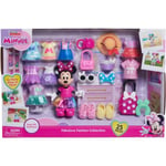 Coffret poupée - DISNEY MINNIE MOUSE - Coffret Fashion - Poupée Minnie 15 cm, 25 pièces de mode et accessoires