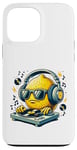 Coque pour iPhone 13 Pro Max Cool Lemon DJ Casque audio