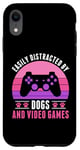 iPhone XR Easily Distracted by Video Games and Dogs Gamer Women Girls Case