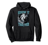 Keepin it together - Funny Frankenstein Gothic Halloween Pullover Hoodie