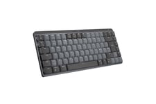 Logitech Master Series MX Mechanical Mini - tangentbord - QWERTY - nordiskt (danska/finska/norska/svenska) - grafit Inmatningsenhet