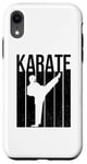 Coque pour iPhone XR Ceinture noire rétro karaté arts martiaux combattant Sensei Defense