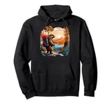 Camping Adventure Nature Marmot Hiking Mountains Pullover Hoodie