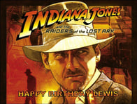 A4 INDIANA JONES RAIDERS OF THE LOST ARK FILM EDIBLE ICING BIRTHDAY CAKE TOPPER