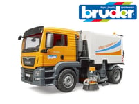 Bruder Toys 03780 MAN TGS Street / Road Sweeper Truck Opening Doors Tipping Bin