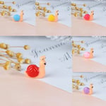Mini Snail Fairy Garden Miniatures Ornament Decoration Mi Pink