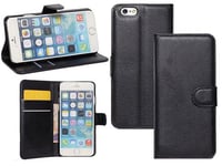 Apple iPhone 6/6S PU Wallet Case Black