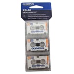 Olympus Microcassette Tapes XB60 MC-60 NEW & SEALED 3 pack Dictaphone Recorder