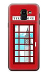 England Classic British Telephone Box Minimalist Case Cover For Samsung Galaxy J6 (2018)
