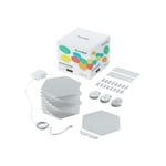 Nanoleaf Shapes Starter Kit - trådlös belysningsuppsättning - LED x 15 - 2 W - RGBW-lampa - 1200-6500 K - sexhörning