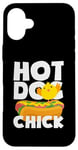 iPhone 16 Plus Hot Dog Chick Funny Food Humor Design Case