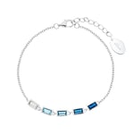 s.Oliver bracelet 925 argent sterling dames bijoux de bras, avec zirconia synth., 17+3 cm, argent, Livré en boîte cadeau de bijoux