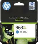 HP 963XL - Høy ytelse - cyan - original - blekkpatron