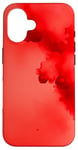 Coque pour iPhone 16 Rouge Art Abstrait Minimal Esthétique