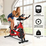 Bigzzia - Vélo d'appartement d'intérieur - Exercice de fitness à domicile - Avec siège et guidon réglables - Résistance réglable - Écran lcd - Max