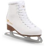 MADIVO SMJ Exclusive Women's Ice Skates Figure Skating Ice Skates Classic Ice Skating White | Sizes: 36, 37, 38, 39, 40, 41 (36)