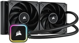 Corsair iCUE H115i RGB ELITE Liquid CPU Cooler (16 Dynamic RGB LEDs, 140mm AF ELITE Series FDB Fans, 280mm Radiator, iCUE Software Compatible - LGA 1700, 1200, 115X, 2066, and AM4 Sockets) Black