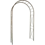 Louis Moulin - Arche tube ROND20 losange fer vieilli - 130x40x250 cm - Acier époxy