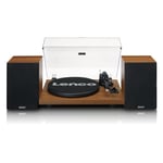 Platine vinyle avec amplificateur intégré, Bluetooth® et deux enceintes externes LS-480WD Bois