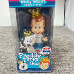 Wacky Wobbler Freddy Funko with Proto Funko pop Fun on the Run Bobble Head