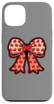 Coque pour iPhone 13 Valentines Day Coquette Bow Cute Heart Ribbon Love Retro