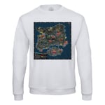 Sweat Shirt Homme Pubg Map Playerunknown's Battlegrounds Gamer