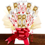 FERRERO ROCHER & RAFFAELLO Chocolate Bouquet Personalised Hamper Christmas Gift