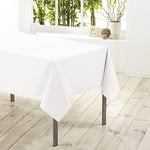 douceur d'intérieur, Nappe Rectangle (140 x 300 cm) Essentiel Blanc, Polyester