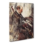 Giovanni Boldini The Pianist By Giovanni Boldini Classic Painting Canvas Wall Art Print Ready to Hang, Framed Picture for Living Room Bedroom Home Office Décor, 20x14 Inch (50x35 cm)