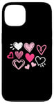 iPhone 13 Cute Happy Valentines Day Cute Love Heart Pattern Women Kids Case