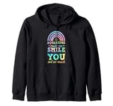 Aquariums Make Me Smile You Not So Much Bohemian Rainbow Zip Hoodie