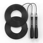 STRYVE Speed Rope | All Black Unisex-Adult, One Size