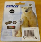 GENUINE EPSON 26 Photo Black cartridge ORIGINAL T2611 POLAR BEAR ink boxed 2025