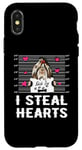 Coque pour iPhone X/XS Shih Tzu I Steal Hearts Valentine Dog Funny Valentines Day