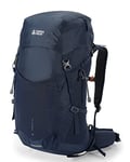 Terra Peak - Sac à dos de randonnée 40l Airant avec dos en maille ventilée système d'hydratation et housse de pluie, Sac à dos de randonnée pour les excursions d'une journée avec ceinture, Bleu marine