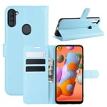 Samsung Galaxy A11 Pu Wallet Case [Lightblue]