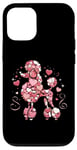 iPhone 12/12 Pro Love Heart Pattern Valentines Day Poodle Love Case