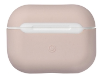 eSTUFF Silicone Case - Taske til trådløse øretelefoner - silicone - pink sand - for Apple AirPods Pro