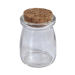 Rayher Hobby Rayher Hobby 46213000 Pot en verre avec couvercle en liège, 5 cm de diamètre, assortis, 7 cm, 100 ml, ouverture 4 cm